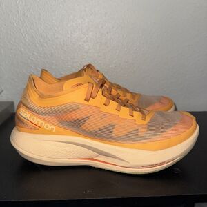 Salomon Phantasm Shoes Womens Size 8.5 Orange Mesh Running Sneakers 416105